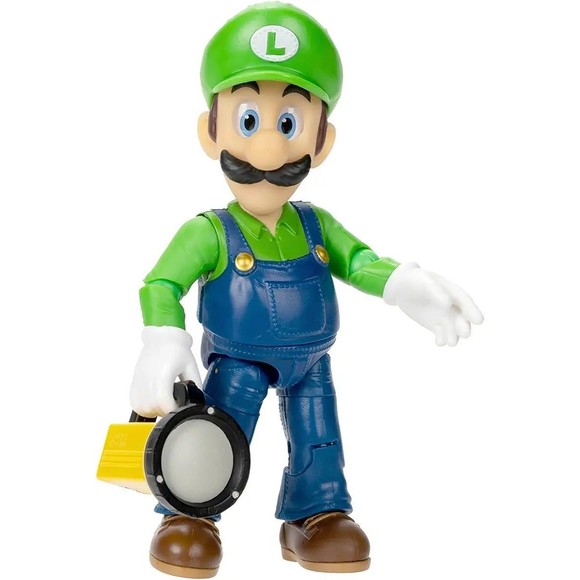The Super Mario Bros. Movie 16 Articulation Luigi 5" Action Figure - Picture 3 of 5